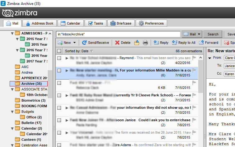 Gmail to Zimbra Migration process finished.