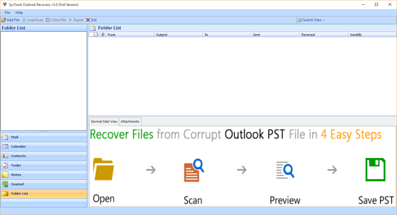 Recovery of corrupted pst files