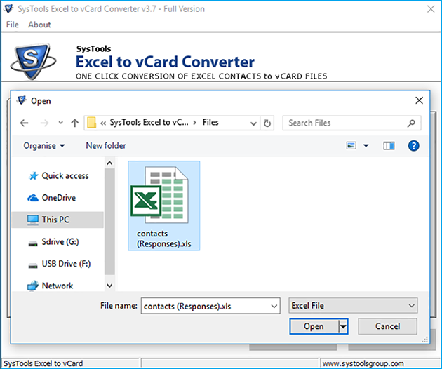browse excel file