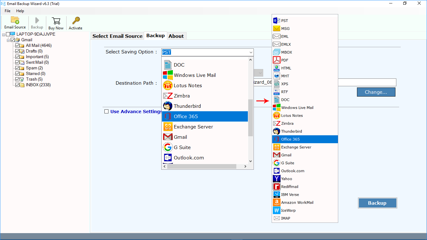 export olm contacts and calendars separately