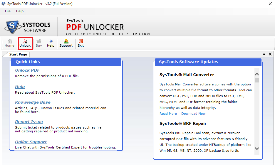 Run PDF Unlocker