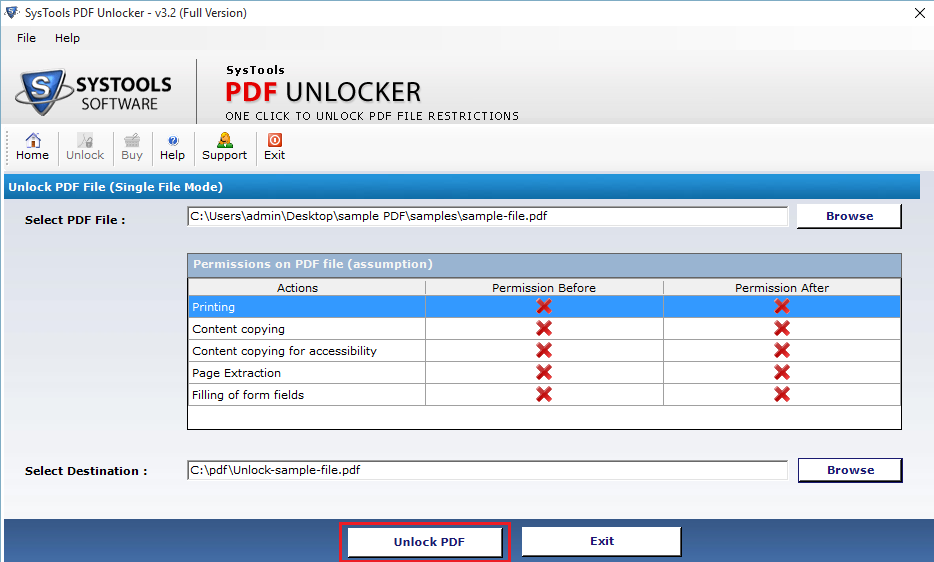 Unlock PDF