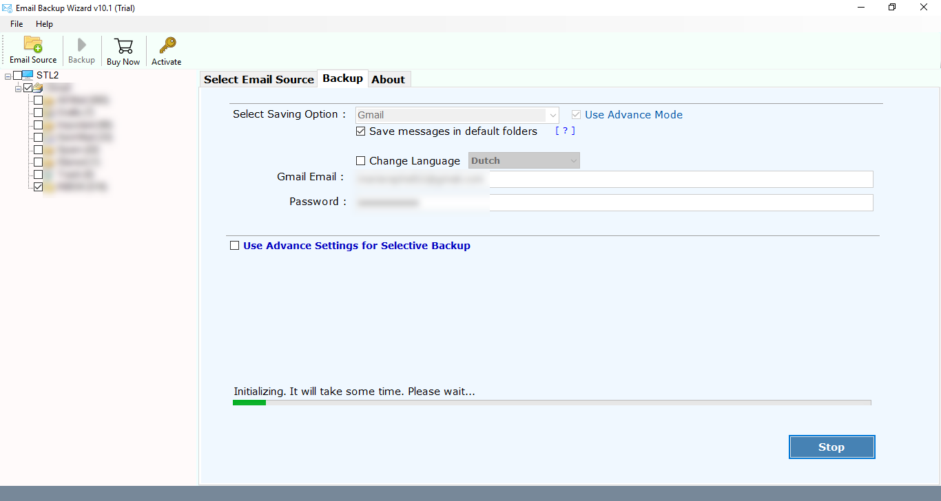 choose destination path